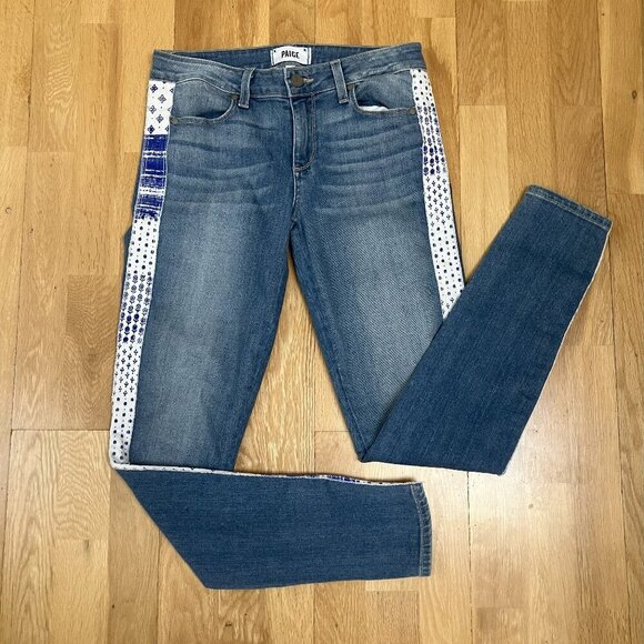 PAIGE Denim - Paige Moroccan Indigo Tuxedo Verdugo Ultra Skinny Mid-Rise Jeans Size 27